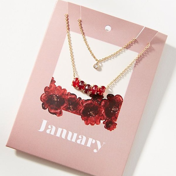 Anthropologie Jewelry - NWT ANTHROPOLOGIE Birthstone Layered Necklace Set